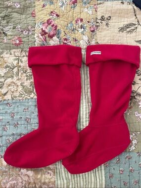Hunter Bright Pink Fleece Boot Liners, Woman’s Size 9-11